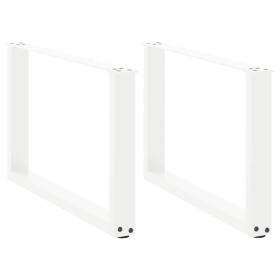 Patas de mesa de centro forma U 2uds acero blanco 70x(42-43) cm by , Table legs - Ref: Foro24-4013165, Price: 65,78 €, Discou...
