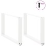 Patas de mesa de centro forma U 2uds acero blanco 70x(42-43) cm by , Table legs - Ref: Foro24-4013165, Price: 65,78 €, Discou...