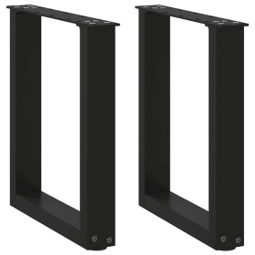 Patas de mesa de centro forma U 2uds acero negro 38x(42-43) cm de , Patas para mesas - Ref: Foro24-4013152, Precio: 49,89 €, ...