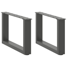 Patas de mesa centro forma U 2uds acero antracita 50x(30-31) cm de , Patas para mesas - Ref: Foro24-4013138, Precio: 59,56 €,...