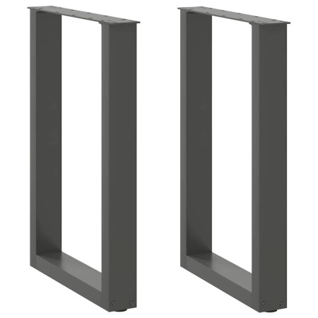 Patas para mesa comedor forma U 2uds antracita 50x(72-73) cm de , Patas para mesas - Ref: Foro24-4013178, Precio: 95,40 €, De...