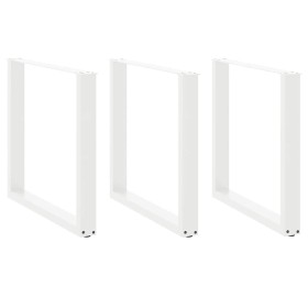Patas para mesa centro forma U 3 uds blanco 90x(72-73) cm acero by , Table legs - Ref: Foro24-4013209, Price: 149,53 €, Disco...