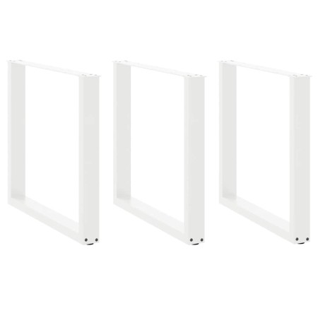 Patas para mesa centro forma U 3 uds blanco 90x(72-73) cm acero de , Patas para mesas - Ref: Foro24-4013209, Precio: 149,39 €...