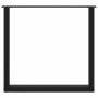 Patas para mesa de comedor en forma de U 2 uds acero negro by , Table legs - Ref: Foro24-4013192, Price: 86,08 €, Discount: %