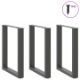 Patas mesa centro forma U 3 uds antracita 70x(72-73) cm acero de , Patas para mesas - Ref: Foro24-4013202, Precio: 114,83 €, ...