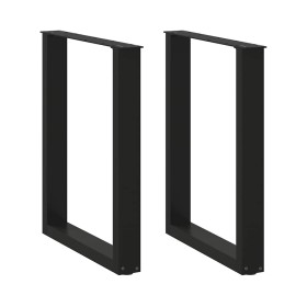 Patas para mesa centro forma U 2 uds acero negro 70x(72-73) cm von , Tischbeine - Ref: Foro24-4013184, Preis: 81,17 €, Rabatt: %
