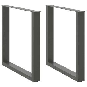 Patas mesa centro forma U 2uds antracita 80x(72-73)cm acero von , Tischbeine - Ref: Foro24-4013190, Preis: 90,25 €, Rabatt: %