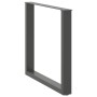 Patas mesa centro forma U 2uds antracita 80x(72-73)cm acero by , Table legs - Ref: Foro24-4013190, Price: 90,25 €, Discount: %
