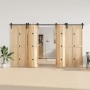 Kit de herrajes para puertas correderas acero negro 366 cm von , Türartikel - Ref: Foro24-3295803, Preis: 184,97 €, Rabatt: %
