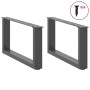 Patas de mesa centro forma U 2uds acero antracita 70x(30-31) cm de , Patas para mesas - Ref: Foro24-4013146, Precio: 65,17 €,...