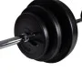Satz Langhanteln + 2 Kurzhanteln 30,5kg von vidaXL, freies Gewicht - Ref: Foro24-90377, Preis: 94,88 €, Rabatt: %