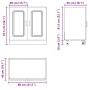 Mueble bajo para fregadero Kalmar gris hormigón 80x46x81,5 cm by , Kitchen cabinets - Ref: Foro24-853451, Price: 73,93 €, Dis...