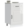 Mueble bajo cocina Kalmar madera ingeniería blanca alto brillo de , Armarios de cocina - Ref: Foro24-853479, Precio: 102,33 €