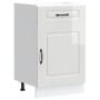Mueble bajo cocina Kalmar madera ingeniería blanca alto brillo de , Armarios de cocina - Ref: Foro24-853479, Precio: 108,36 €...