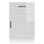Mueble bajo cocina Kalmar madera ingeniería blanca alto brillo de , Armarios de cocina - Ref: Foro24-853479, Precio: 108,36 €...