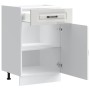Mueble bajo cocina Kalmar madera ingeniería blanca alto brillo de , Armarios de cocina - Ref: Foro24-853479, Precio: 108,36 €...