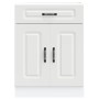 Mueble bajo de cocina Kalmar madera de ingeniería blanca von , Küchenschränke - Ref: Foro24-853487, Preis: 90,70 €, Rabatt: %