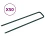 Clavos para césped artificial 50 piezas de hierro forma de U de vidaXL, Clavos - Ref: Foro24-315796, Precio: 20,06 €, Descuen...