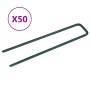Nails for artificial grass 50 pieces of iron U shape by vidaXL, Nails - Ref: Foro24-315796, Price: 26,74 €, Discount: %