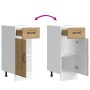 Mueble bajo de cocina Kalmar roble artesanal madera ingeniería von , Küchenschränke - Ref: Foro24-853466, Preis: 61,21 €, Rab...