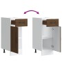 Mueble bajo de cocina Kalmar madera ingeniería de roble marrón de , Armarios de cocina - Ref: Foro24-853464, Precio: 65,18 €