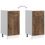 Mueble bajo de cocina Kalmar de madera ingeniería roble ahumado von , Küchenschränke - Ref: Foro24-853472, Preis: 80,45 €, Ra...