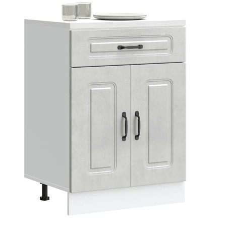 Mueble bajo de cocina Kalmar madera de ingeniería gris hormigón von , Küchenschränke - Ref: Foro24-853491, Preis: 87,42 €, Ra...