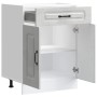 Mueble bajo de cocina Kalmar madera de ingeniería gris hormigón von , Küchenschränke - Ref: Foro24-853491, Preis: 87,42 €, Ra...