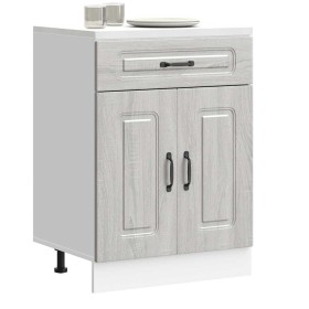 Mueble bajo de cocina Kalmar gris sonoma madera de ingeniería by , Kitchen cabinets - Ref: Foro24-853493, Price: 90,57 €, Dis...
