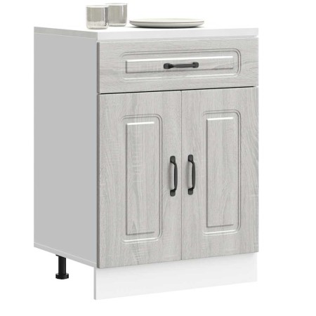 Mueble bajo de cocina Kalmar gris sonoma madera de ingeniería von , Küchenschränke - Ref: Foro24-853493, Preis: 90,57 €, Raba...