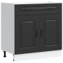 Mueble bajo de cocina Kalmar madera de ingeniería negra von , Küchenschränke - Ref: Foro24-853498, Preis: 110,96 €, Rabatt: %