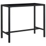 Gartentisch und hohe Hocker und Kissen 7 Stück schwarzes PE-Rattan von vidaXL, Gartensets - Ref: Foro24-3064846, Preis: 535,0...