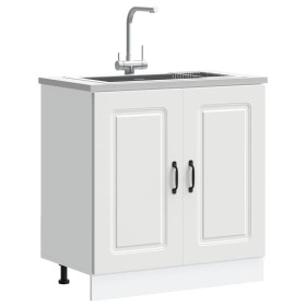 Mueble bajo para fregadero Kalmar blanco 80x46x81,5 cm von , Küchenschränke - Ref: Foro24-853447, Preis: 81,45 €, Rabatt: %