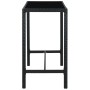 Gartentisch und hohe Hocker und Kissen 7 Stück schwarzes PE-Rattan von vidaXL, Gartensets - Ref: Foro24-3064846, Preis: 535,0...