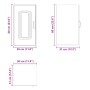 Mueble de pared cocina Kalmar madera contrachapada roble sonoma von , Küchenschränke - Ref: Foro24-853540, Preis: 47,53 €, Ra...