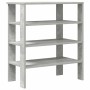 Mueble zapatero madera contrachapada gris hormigón 61x32x70 cm de , Zapateros y organizadores de calzado - Ref: Foro24-859845...