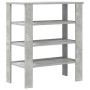 Mueble zapatero madera contrachapada gris hormigón 61x32x70 cm de , Zapateros y organizadores de calzado - Ref: Foro24-859845...