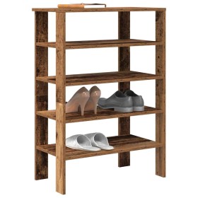 Mueble zapatero madera contrachapada madera vieja 61x32x87,5 cm von , Schuhregale und Schuhorganisatoren - Ref: Foro24-859858...