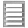 Mueble zapatero madera de ingeniería gris sonoma 80x30x98 cm by , Shoe racks and shoe organizers - Ref: Foro24-859937, Price:...
