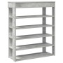 Mueble zapatero madera contrachapada gris hormigón 80x30x98 cm by , Shoe racks and shoe organizers - Ref: Foro24-859935, Pric...