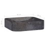 Black marble sink 40x40x10 cm by vidaXL, Sinks - Ref: Foro24-149181, Price: 108,90 €, Discount: %