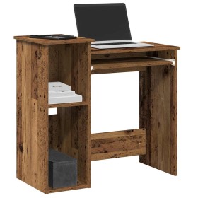Escritorio estantes madera ingeniería envejecida 84x40x78 cm von , Schreibtische - Ref: Foro24-860452, Preis: 72,54 €, Rabatt: %