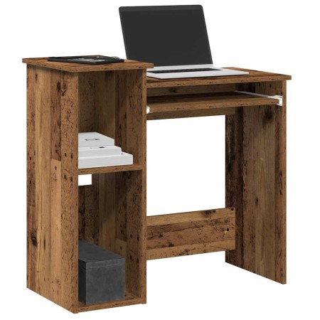 Escritorio estantes madera ingeniería envejecida 84x40x78 cm von , Schreibtische - Ref: Foro24-860452, Preis: 72,54 €, Rabatt: %