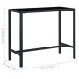 Gartentisch und hohe Hocker und Kissen 7 Stück schwarzes PE-Rattan von vidaXL, Gartensets - Ref: Foro24-3064846, Preis: 535,0...
