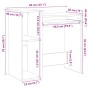 Escritorio estantes madera ingeniería envejecida 84x40x78 cm von , Schreibtische - Ref: Foro24-860452, Preis: 72,54 €, Rabatt: %