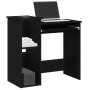 Escritorio con estantes contrachapada negro 84x40x78 cm de , Escritorios - Ref: Foro24-860446, Precio: 85,90 €, Descuento: %