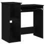 Escritorio con estantes contrachapada negro 84x40x78 cm de , Escritorios - Ref: Foro24-860446, Precio: 85,90 €, Descuento: %