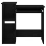 Escritorio con estantes contrachapada negro 84x40x78 cm de , Escritorios - Ref: Foro24-860446, Precio: 85,90 €, Descuento: %