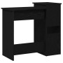 Escritorio con estantes contrachapada negro 84x40x78 cm de , Escritorios - Ref: Foro24-860446, Precio: 85,90 €, Descuento: %