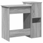 Escritorio con estantes contrachapada gris sonoma 84x40x78 cm de , Escritorios - Ref: Foro24-860450, Precio: 74,22 €, Descuen...